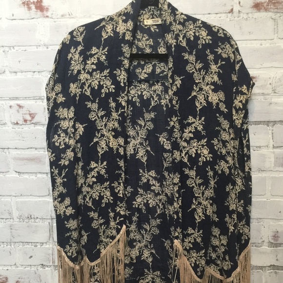 Mango Other - Gorgeous Bohemian Kimono with Extra Long Fringe